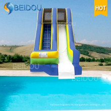 Diapositiva inflable inflable barata popular del agua